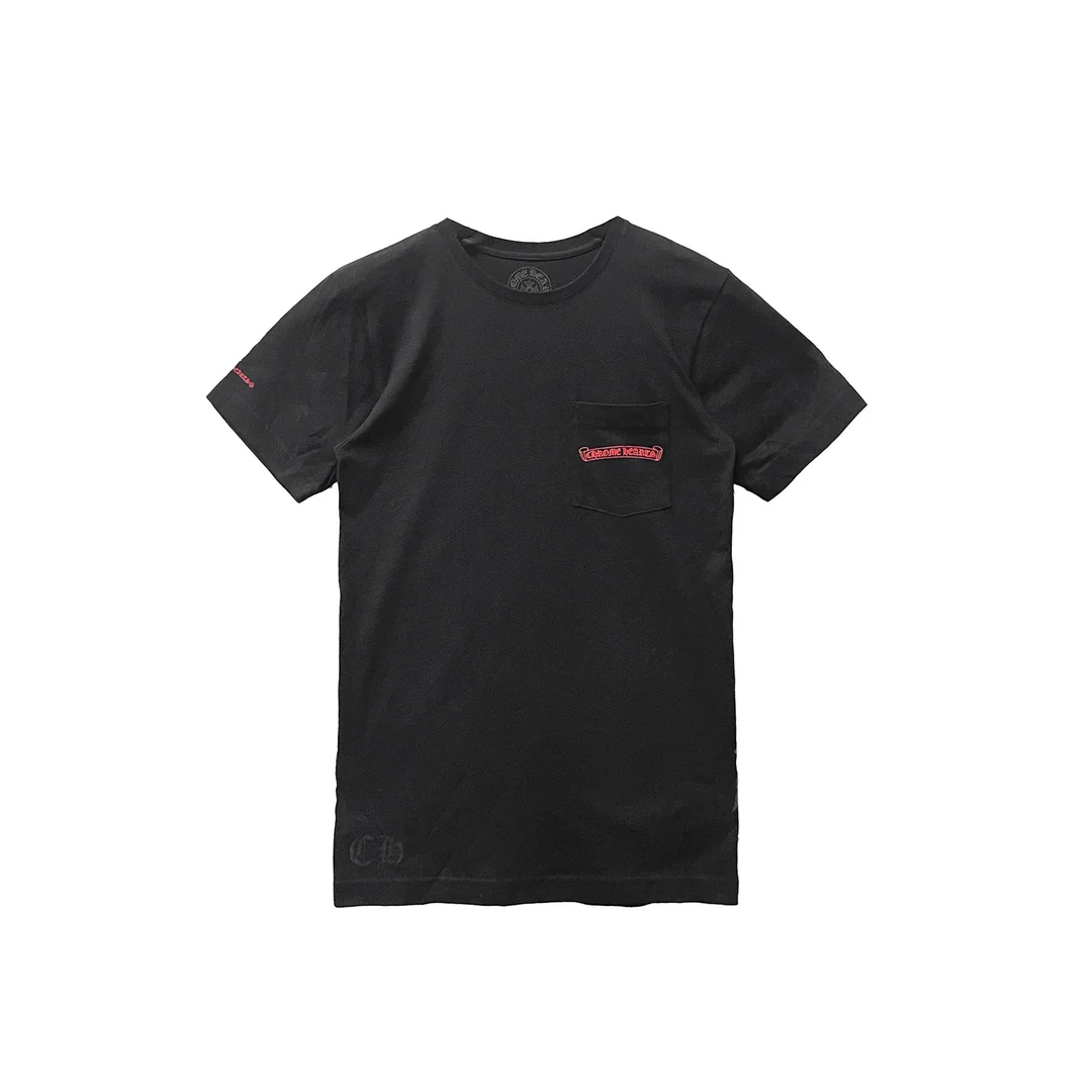 Chrome Hearts Scroll Horseshoe Logo Short Sleeve Tee Chrome Hearts Scroll Horseshoe Logo Short Sleeve Tee