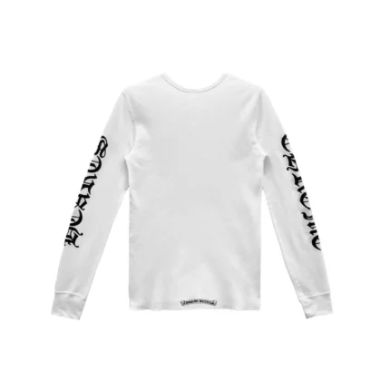 Chrome Hearts Scroll Logo Sleeve Waffle Thermal Shirt