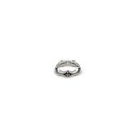 Chrome Hearts Silver Cross Bone Tail Ring