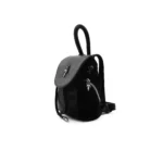 Chrome Hearts Silver Dagger Suede Black Bucket Backpack