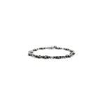 Chrome Hearts Silver Diamonds Tiny E Bracelet