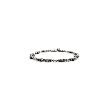 Chrome Hearts Silver Diamonds Tiny E Bracelet