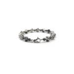 Chrome Hearts Silver Dice Cross Bracelet