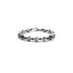 Chrome Hearts Silver Dice Cross Bracelet