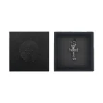 Chrome Hearts Silver Double Cross Charm Pendant