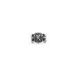 Chrome Hearts Silver Floral Cross Ring