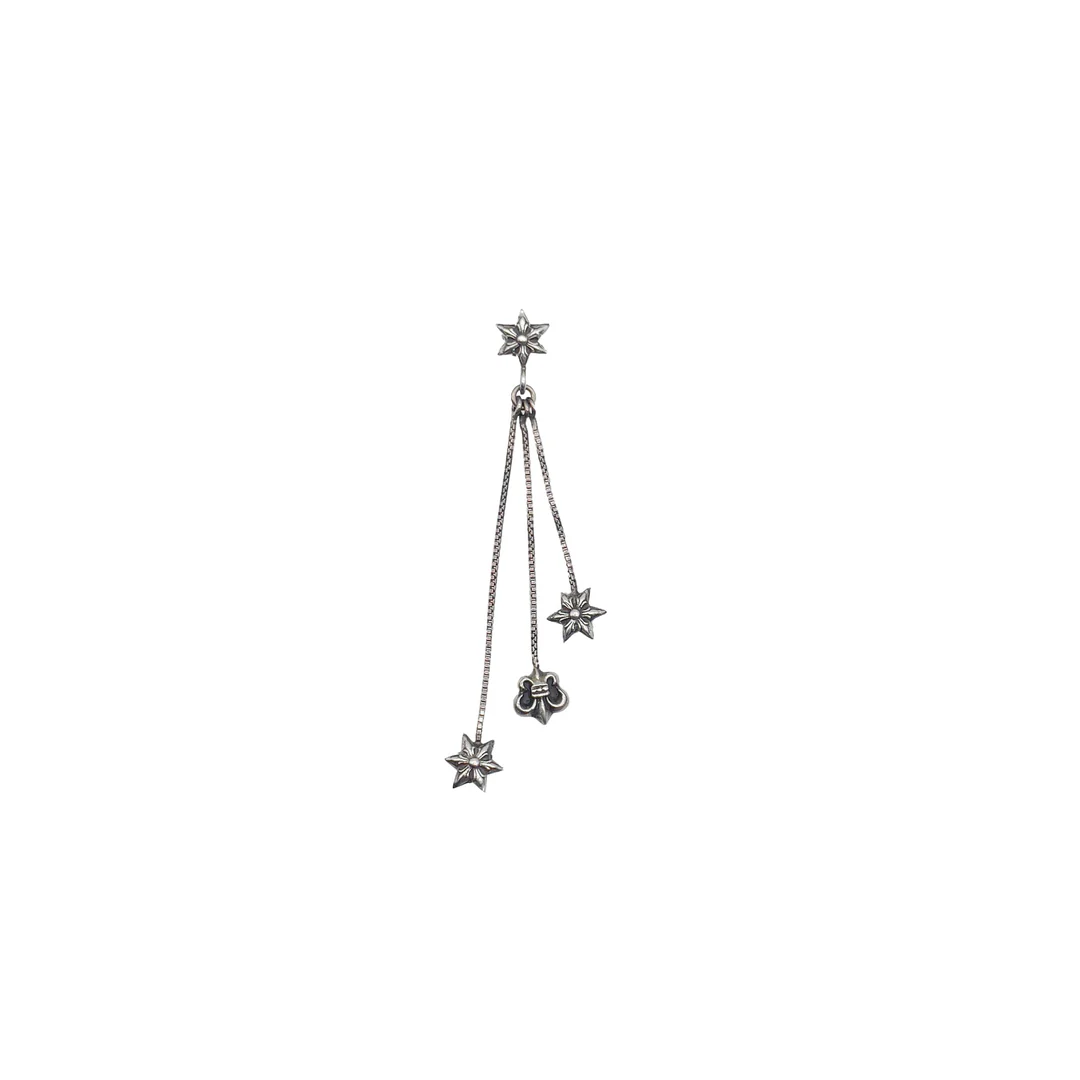 Chrome Hearts Silver Jojo Star Earring Drop Chrome Hearts Silver Jojo Star Earring Drop