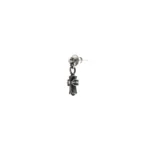 Chrome Hearts Silver Mini Cross Earring Drop