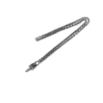 Chrome Hearts Silver Paperchain Necklace With Dagger Pendant