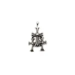 Chrome Hearts Silver Triple Cross Pendant