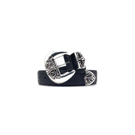 Chrome Hearts Silver Vine Floral Three-Piece Belt