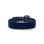 Chrome Hearts Silver Vine Navy Nubuck Classic Belt