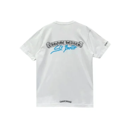 Chrome Hearts St. Barth Scroll Logo Short Sleeve T-shirt