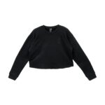 Chrome Hearts Tonal Monogram Cross Black Cropped Sweatshirt