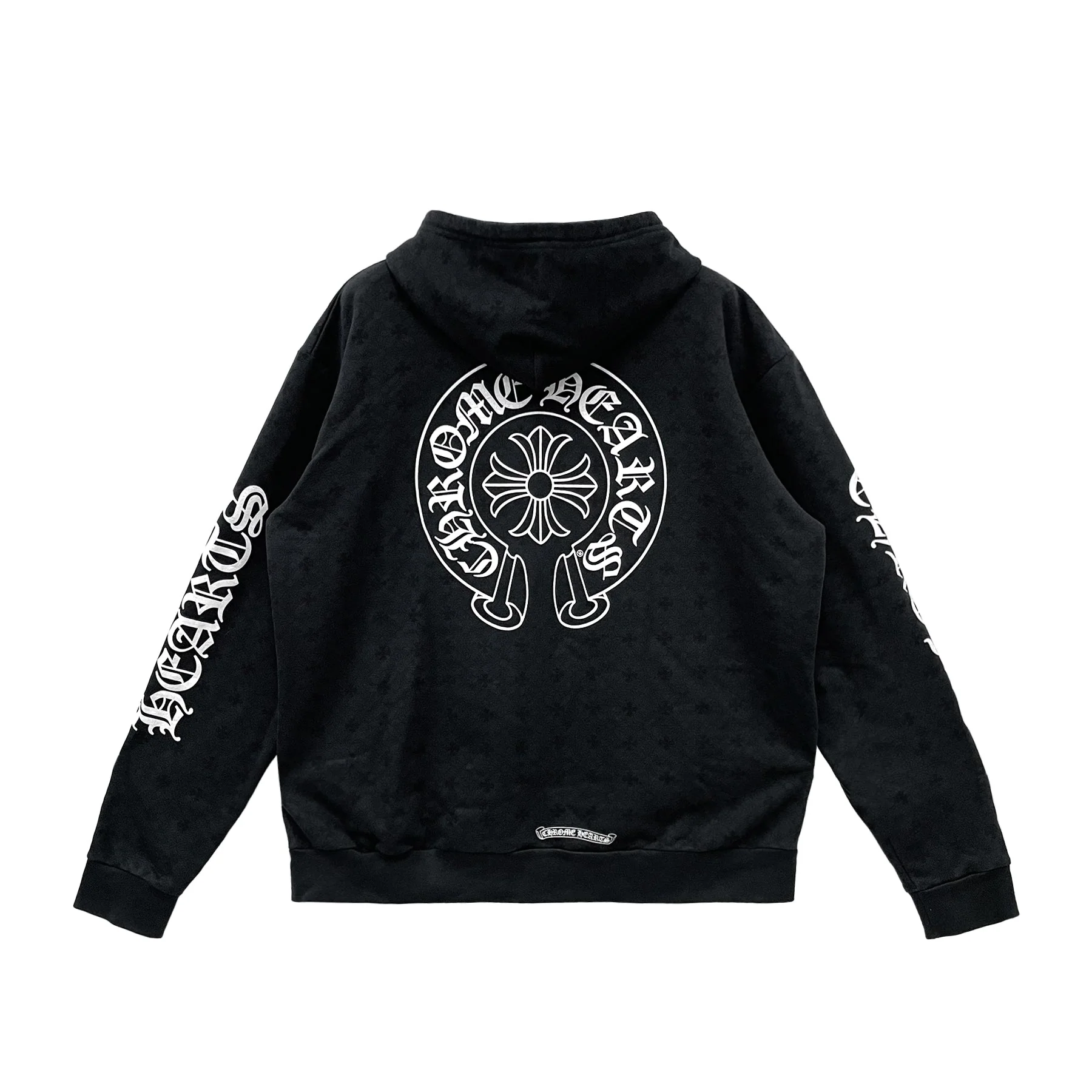 Chrome Hearts Tonal Monogram Cross Horseshoe Zip Up Hoodie Chrome Hearts Tonal Monogram Cross Horseshoe Zip Up Hoodie