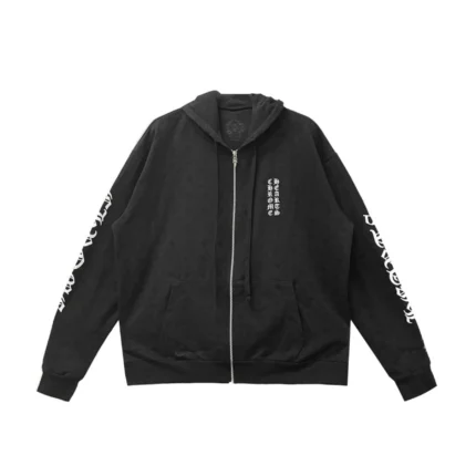 Chrome Hearts Tonal Monogram Horseshoe FU Zip Up Hoodie