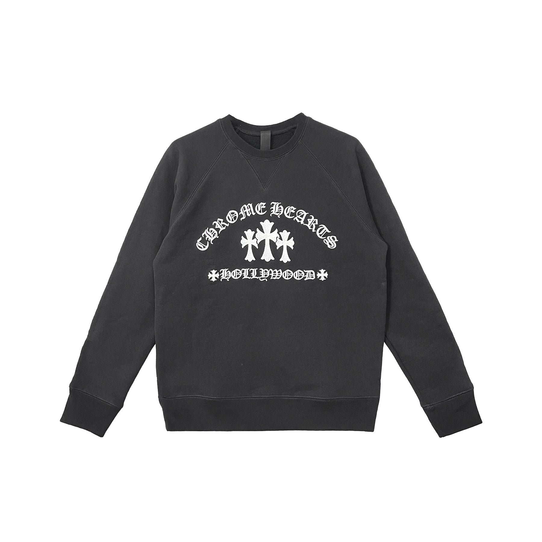 chrome-hearts-triple-cross-ch-embroidered-sweatshirt-2407331.jpg Chrome Hearts Triple Cross CH Embroidered Sweatshirt - Image 1