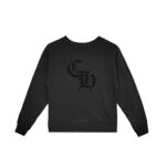 Chrome Hearts Triple Cross CH Letter Black Sweatshirt
