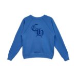 Chrome Hearts Triple Cross CH Letter Blue Sweatshirt