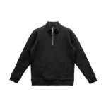Chrome Hearts Triple Cross Embroidered Half Zip Hoodie