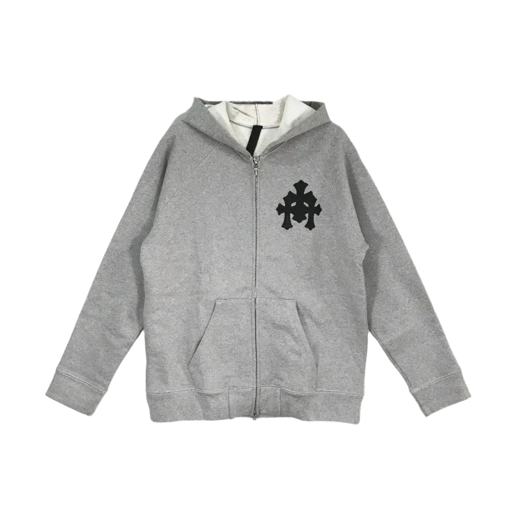 Chrome Hearts Triple Cross Gray Zip Up Hoodie Chrome Hearts Triple Cross Gray Zip Up Hoodie