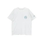 Chrome Hearts Triple Cross Logo White Short Sleeve T-shirt