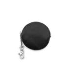 Chrome Hearts Triple Cross Patch Scroll Clip Chain Round Wallet