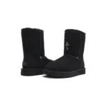 Chrome Hearts UGG Cross Leather Snow Boots