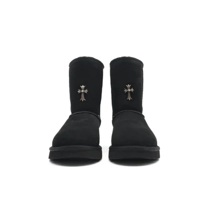 Chrome Hearts UGG Cross Leather Snow Boots