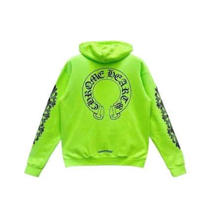 Chrome Hearts Ultra Exclusive Floral Sleeve Horseshoe Hoodie