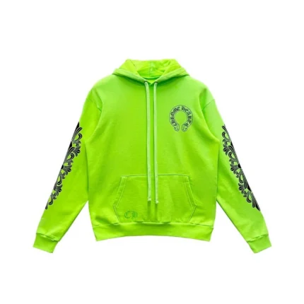 Chrome Hearts Ultra Exclusive Floral Sleeve Horseshoe Hoodie