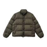 Chrome Hearts Unisex Olive Tonal Monogram Cross Pattern Puffer Down Jacket