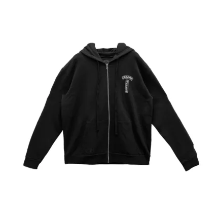 Chrome Hearts USA Script Logo Thermal Zip Up Hoodie