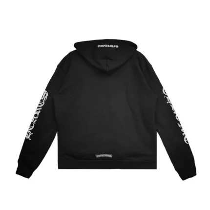 Chrome Hearts Vertical Logo Zip Up Hoodie