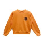 Chrome Hearts Vine Dagger Orange Crewneck Sweatshirt