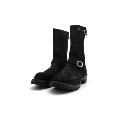 Chrome Hearts Wesco Suede Riding Boots