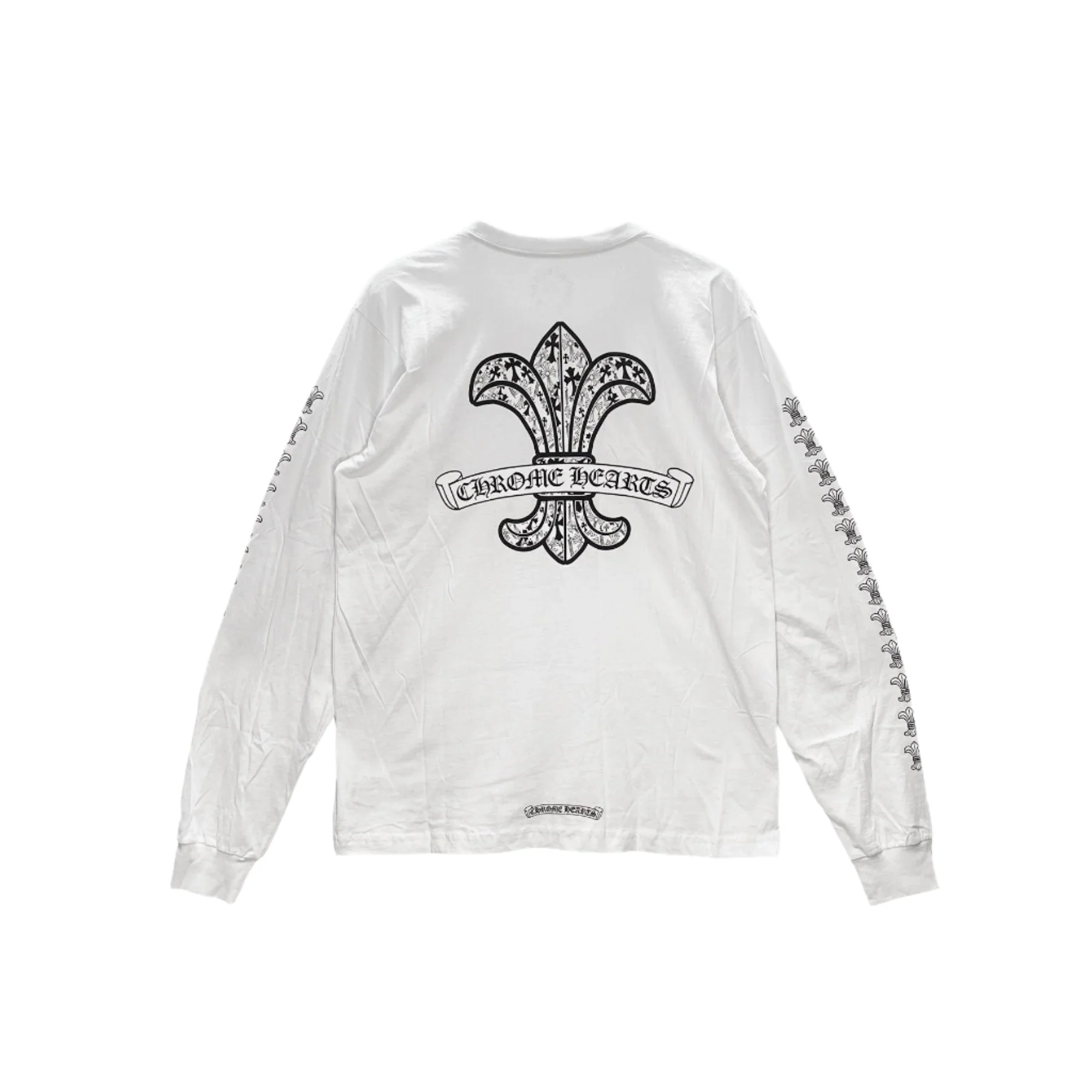 Chrome Hearts White Fleur Logo Long Sleeve Shirt Chrome Hearts White Fleur Logo Long Sleeve Shirt