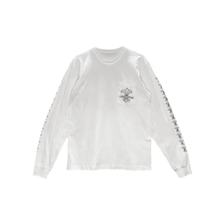 Chrome Hearts White Fleur Logo Long Sleeve Shirt