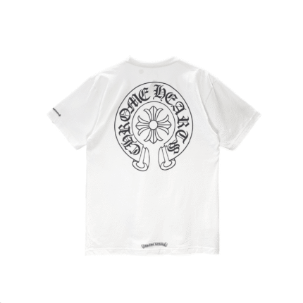 Chrome Hearts White Horseshoe Pocket Short Sleeve T-Shirt Tee