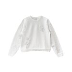 Chrome Hearts White Patent Leather Cross Sweatshirt