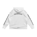 Chrome Hearts White Scroll Zip Up Hoodie