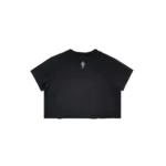 Chrome Hearts Women's Script Logo Cropped Short Sleeve Tee