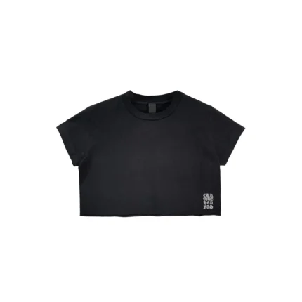 Chrome Hearts Women's Script Logo Cropped Short Sleeve Tee