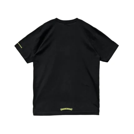 Chrome Hearts Yellow Neck Script Logo Short Sleeve Tee