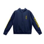 Chrome Hearts Yellow Script Sleeve Navy Hoodie
