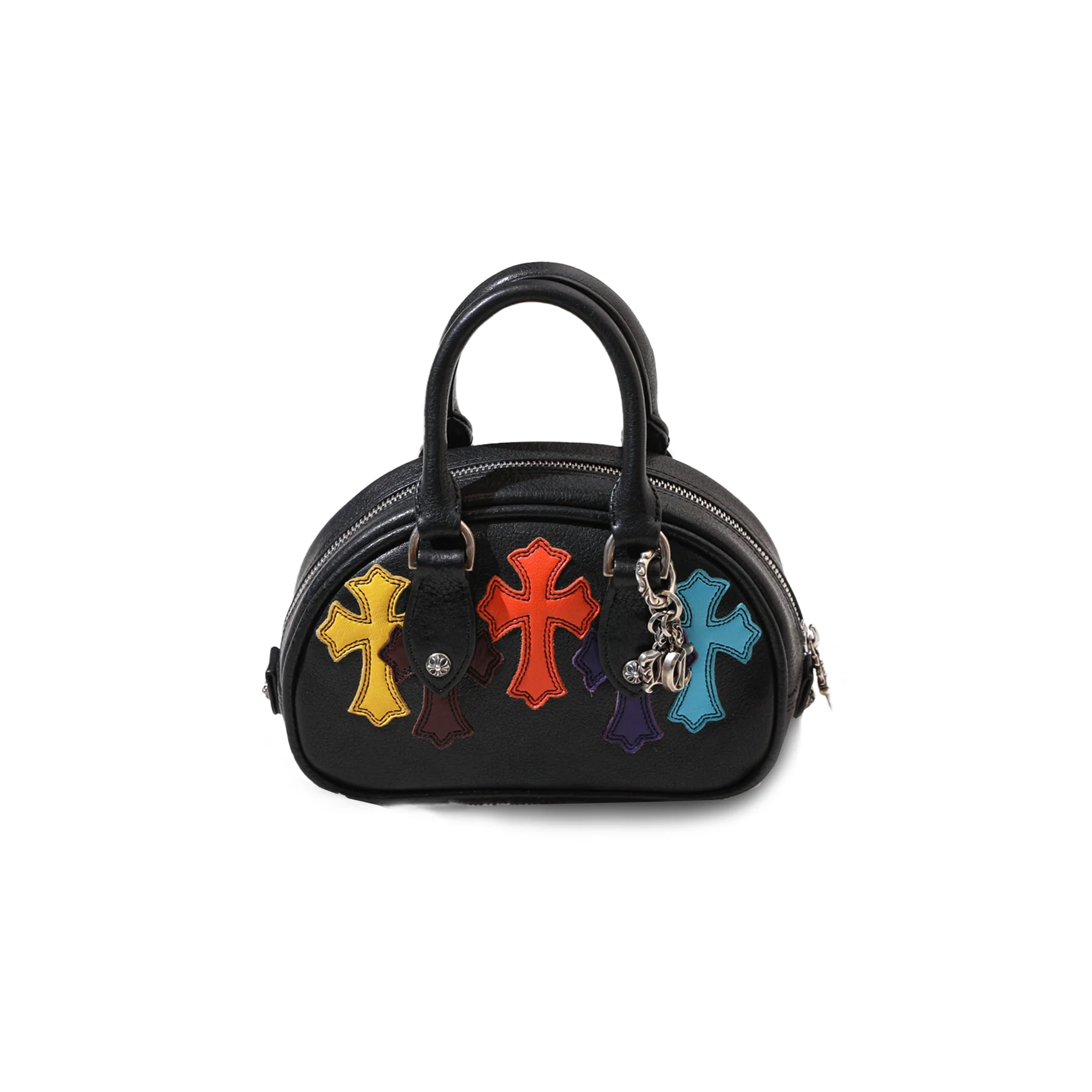 Chrome Hearts Multi Color Cross Patch Gym Bag Chrome Hearts Multi Color Cross Patch Gym Bag